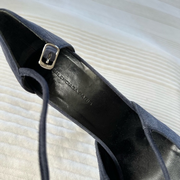 Balenciaga Peep Toe Platform with Ankle Strap - Picture 2 of 10